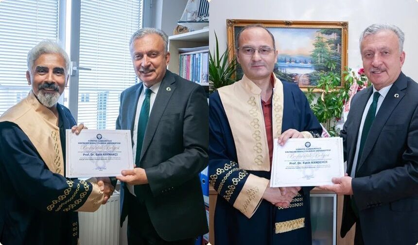 Erzincan Binali Yıldırım Üniversitesi'nde Unvan Sevinci