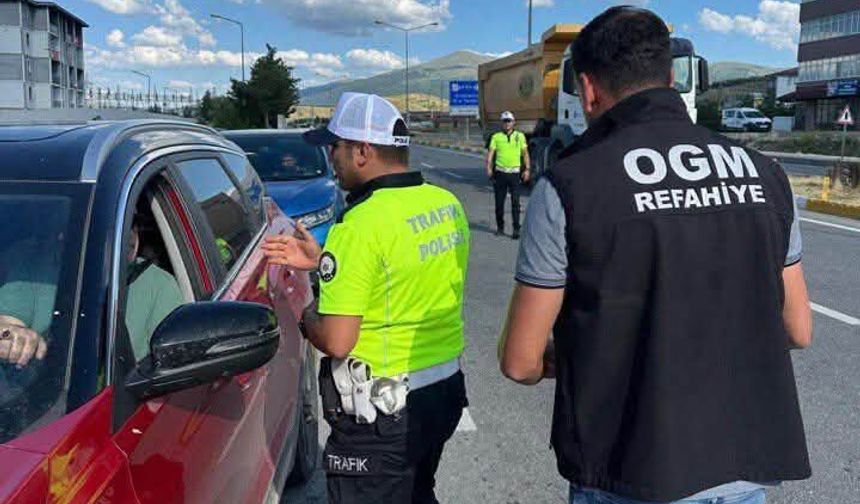 Erzincan'da Orman Yangınlarına Karşı Yol Denetimi