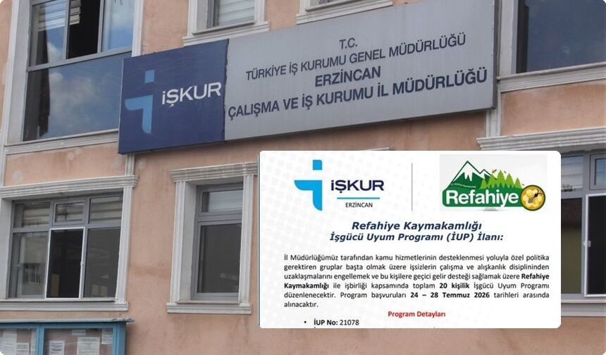 Refahiye'de 20 Kişilik İstihdam İçin Gözler Bu Tarihte!