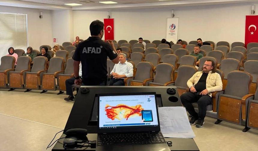 Erzincan’da Personele Afet ve Yangın Eğitimi Verildi