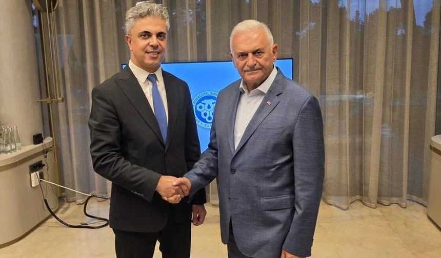 Binali Yıldırım'dan Erzincan Binali Yıldırım Üniversitesi Rektörü Kuyrukluyıldız'a Tebrik
