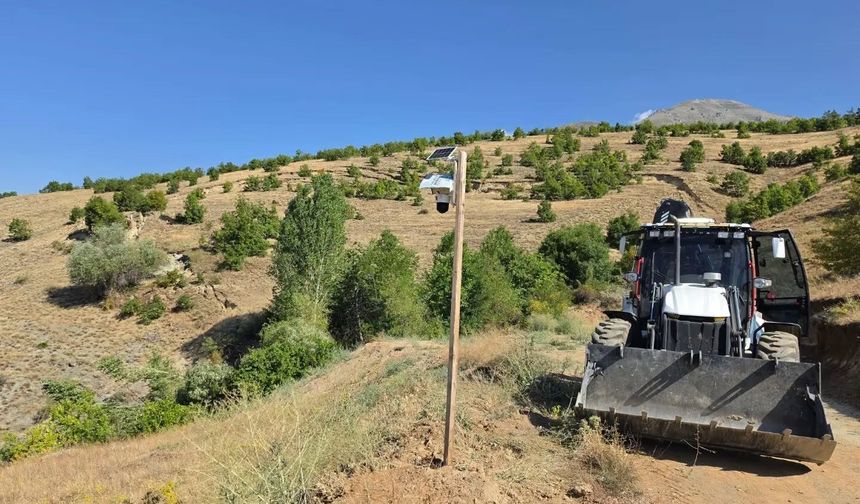Üzümlü'de heyelan bölgesi kameralarla 24 saat izleniyor