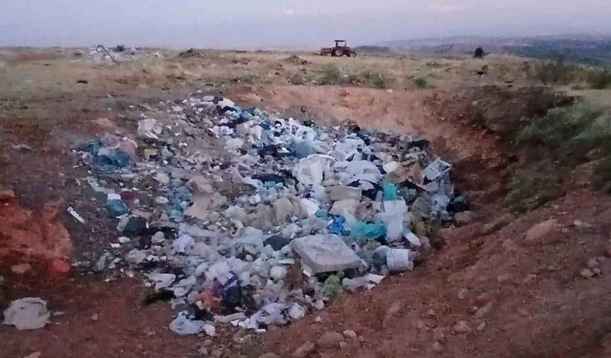 Köylünün çöp tepkisi: 'Bu sene iki danamız telef oldu'