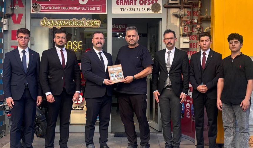 Ülkü Ocakları Erzincan İl Başkanı Özger’den Doğu Gazetesi’ne Ziyaret