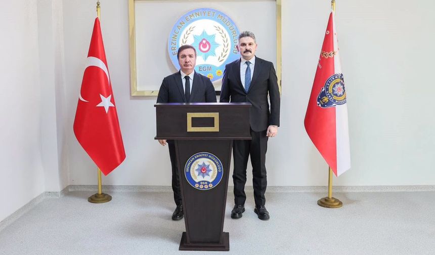 Vali Aydoğdu'dan Emniyet Müdürü Doköz'e iade-i ziyaret