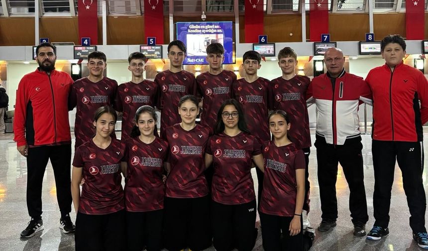 15 Yaş Altı Badminton Milli Takımı, Avrupa Şampiyonası öncesi Erzincan'da kamp yaptı