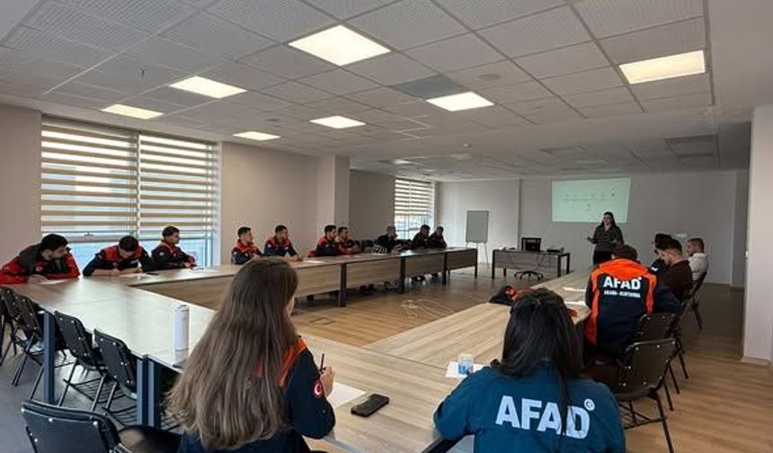 Erzincan’da AFAD Personeline Psikolojik Dayanıklılık Eğitimi
