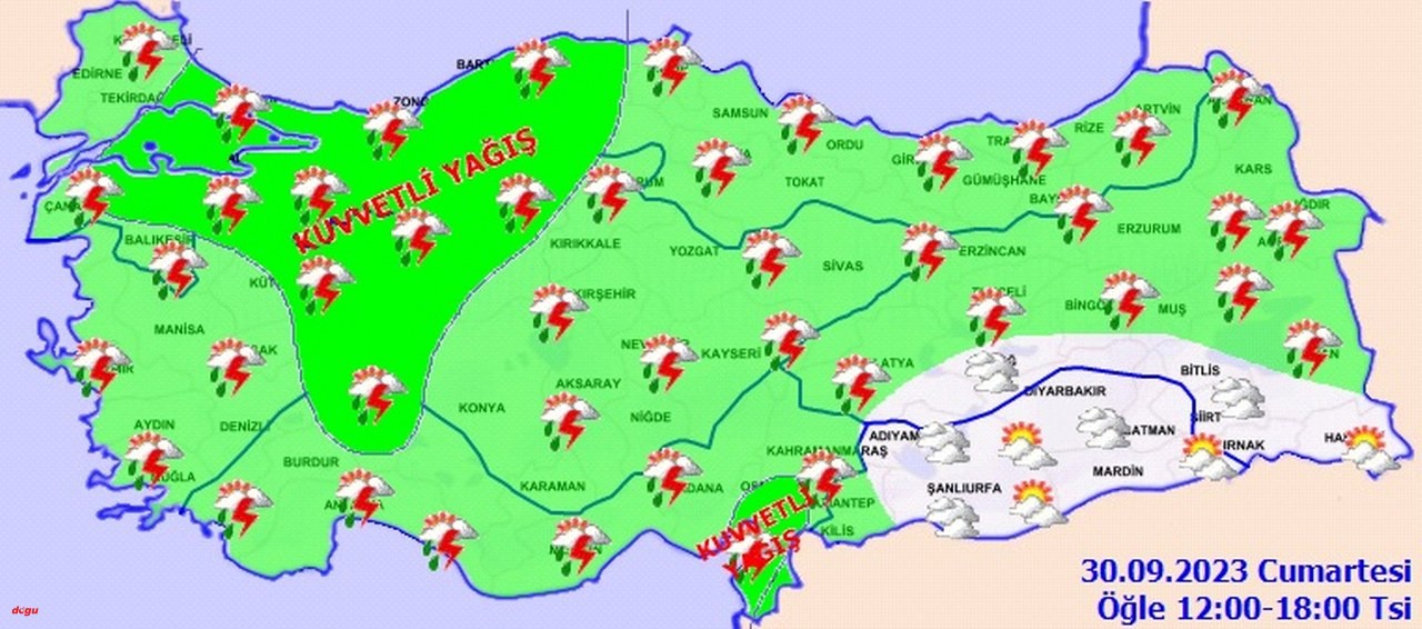 Öğleden sonra tüm yurtta yağış var özellikle bu bölgeler dikkat_1280x566