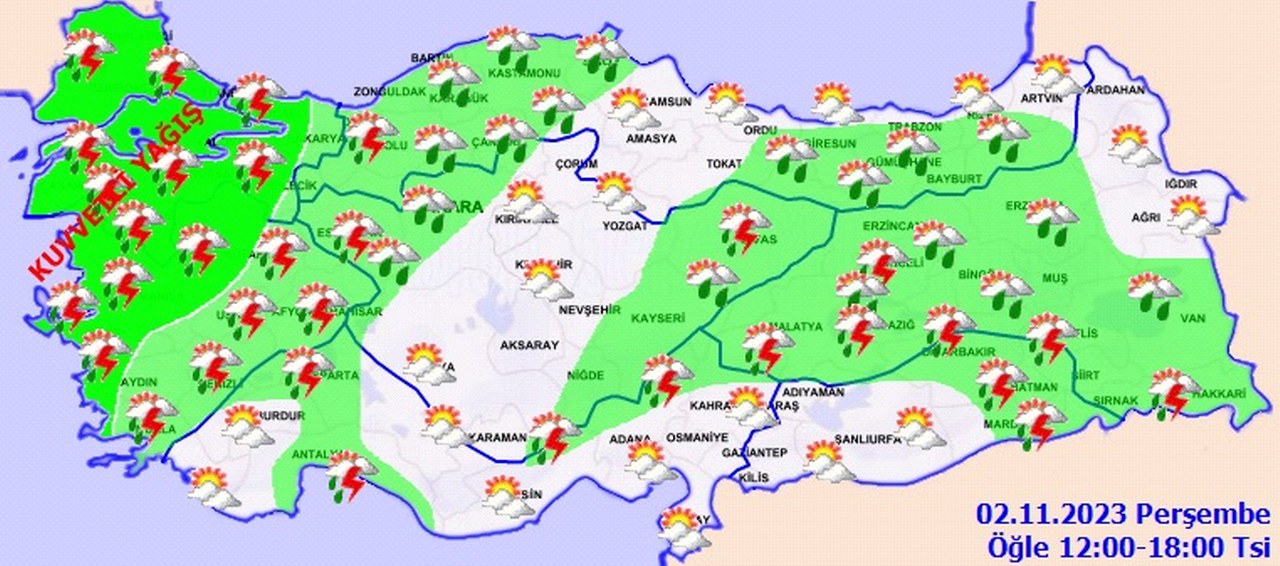 Bugün ve yarın tüm yurt etkisi altında olacak_1280x566