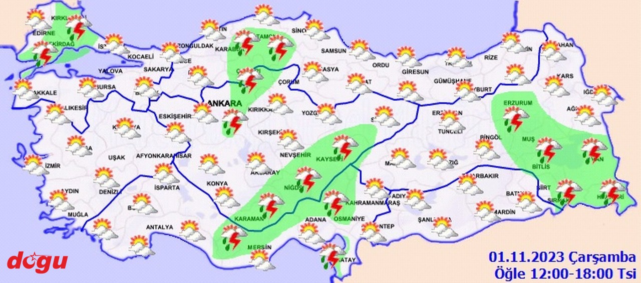 Türkiye yeni bir yağışlı havanın etkisine giriyor_1280x566