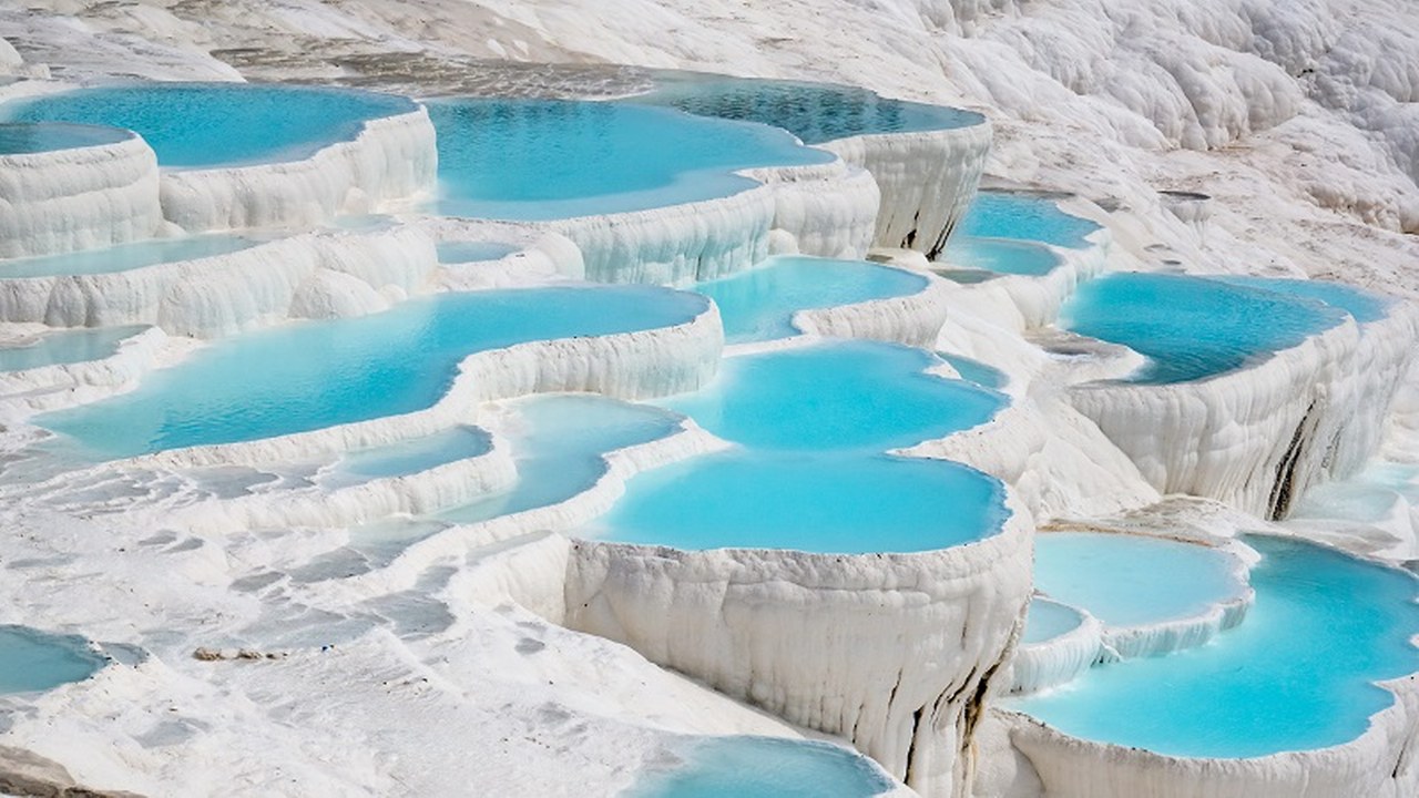 Pamukkale Travertenleri – Denizli. 1280X720