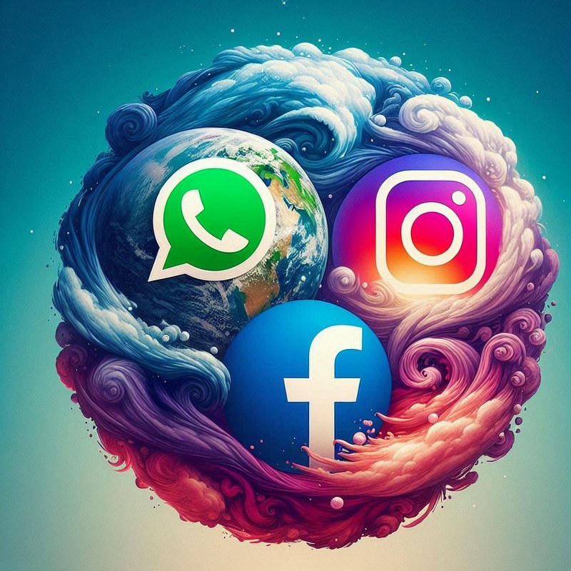 Whatsapp, Instagram, Facebook 800X800