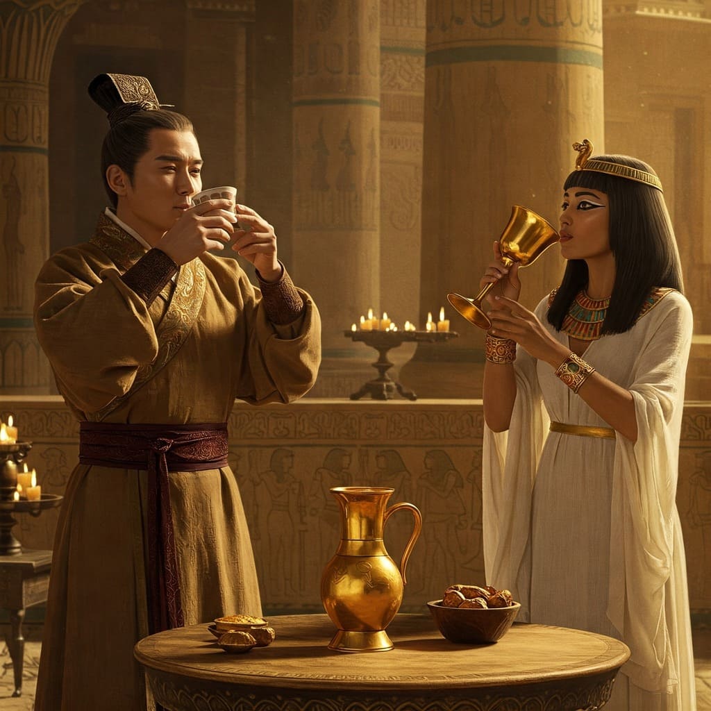 Sıvı Altın Içen Firavun Ve Mısırlılar