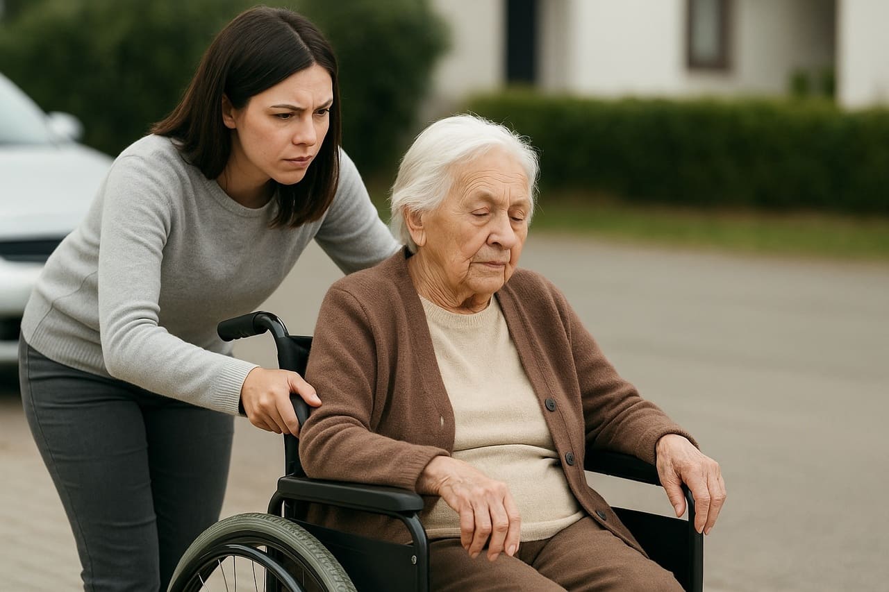 Yaşlı, Evde Bakım, Torun Ve Nine, Engelli