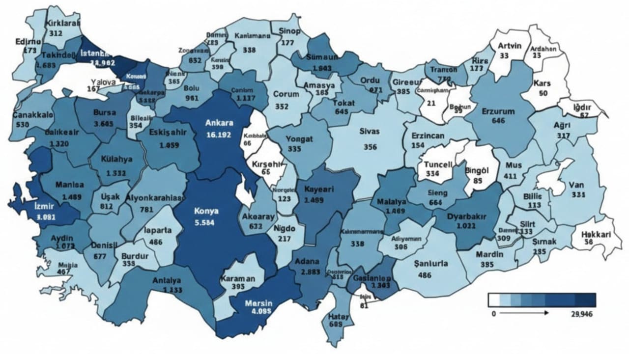 İşKur İşe Yerleştirme Haritası