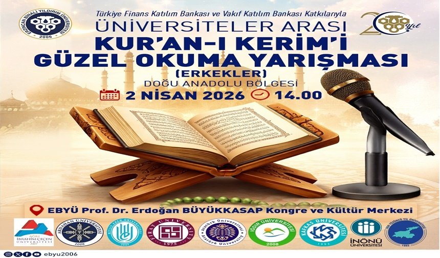 Üniversiteler Arası Kur’an-ı Kerim Yarışması Erzincan’da