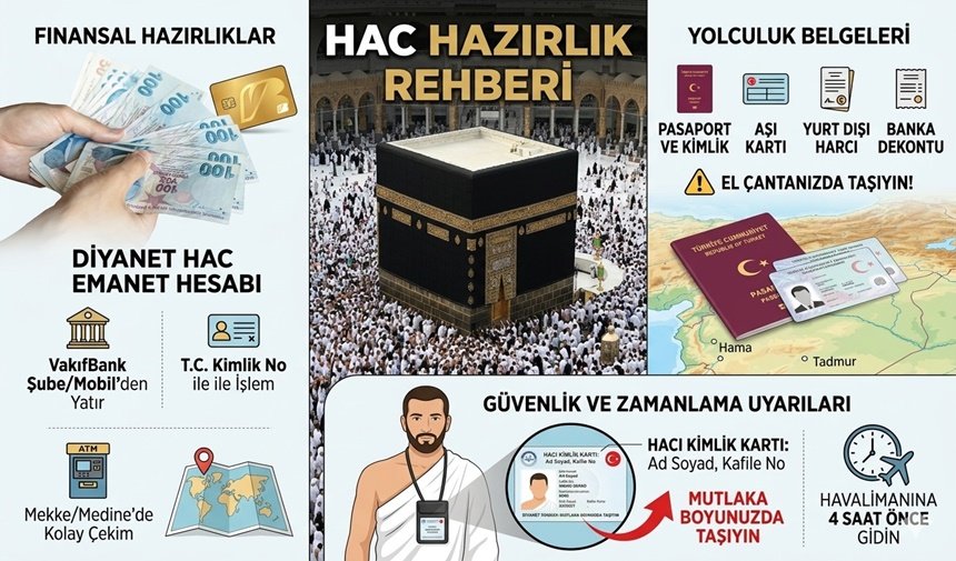 Hacca Gidenler Dikkat: Hac Emanet Hesabı ve Yolculuk İpuçları
