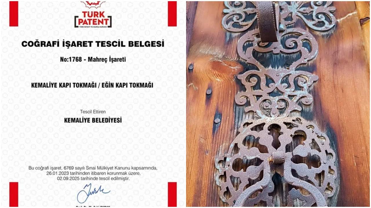 Kemaliye Kapı Tokmağı Coğrafi İşaretle Tescillendi