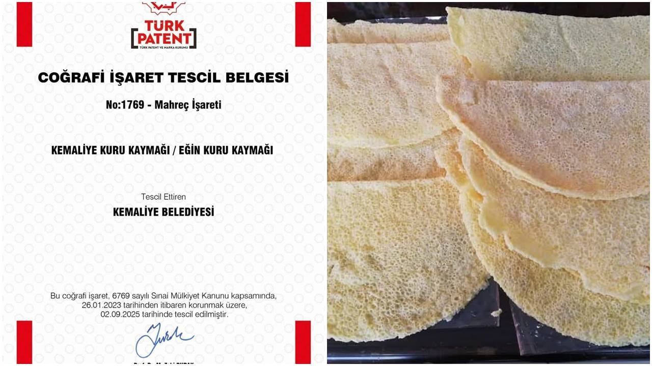 Kemaliye Kuru Kaymağı Coğrafi İşaretle Tescillendi