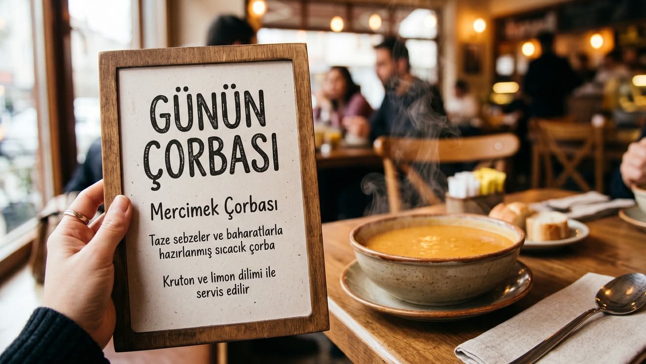 Günün Çorbası, Restaurant Menüsü, Lokanta