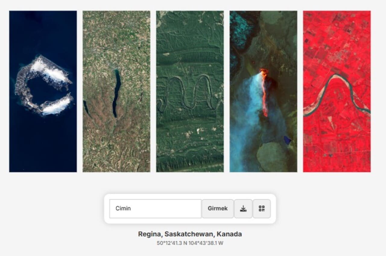 Uydu Resimleriyle Cimin Yazısı