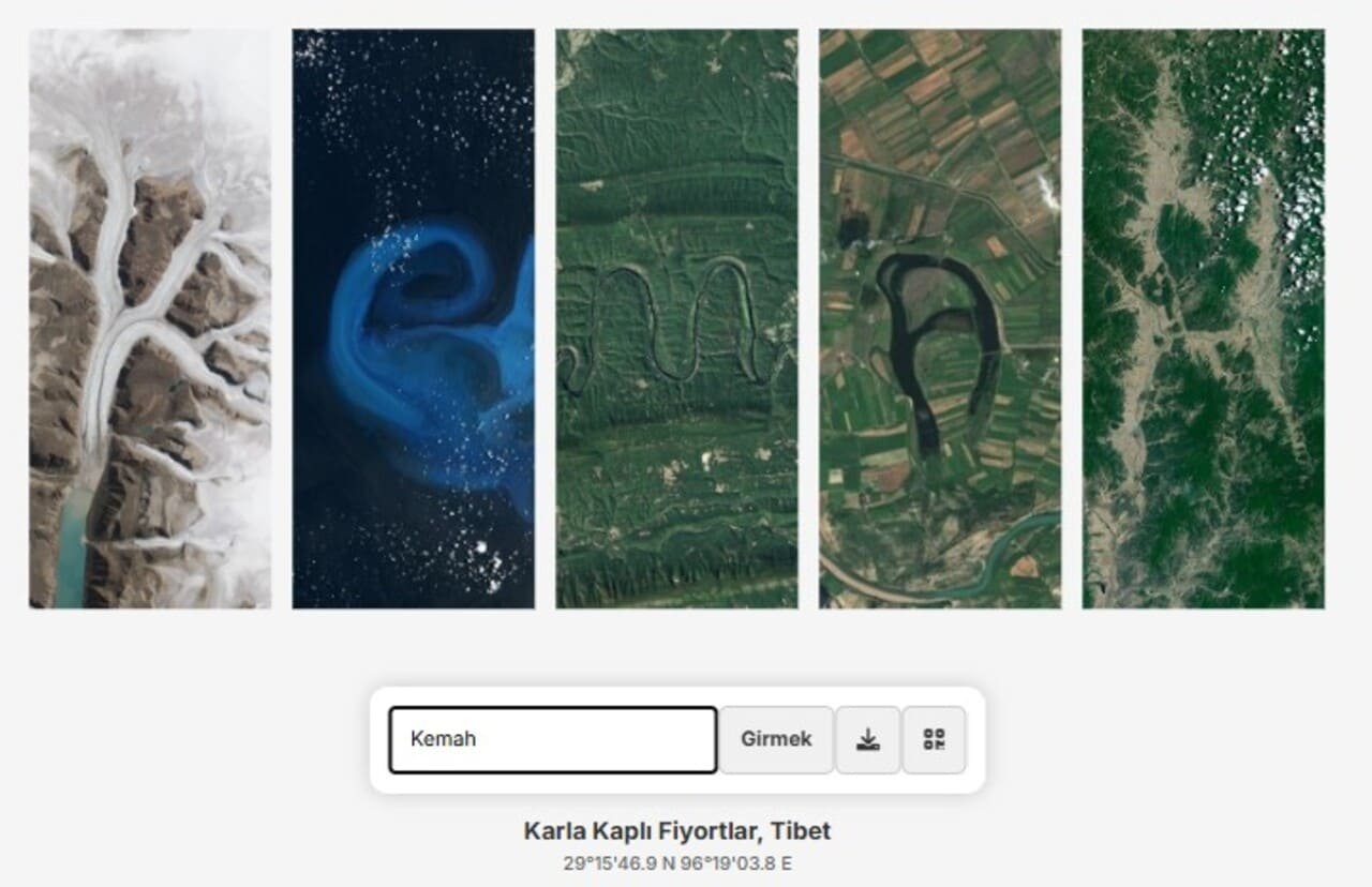 Uydu Resimleriyle Kemah Yazısı