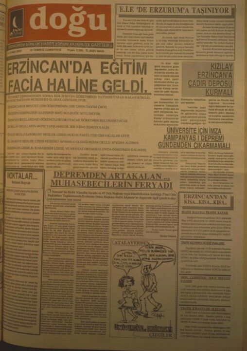 18 Temmuz 1992 Doğu Gazetesi 508X720