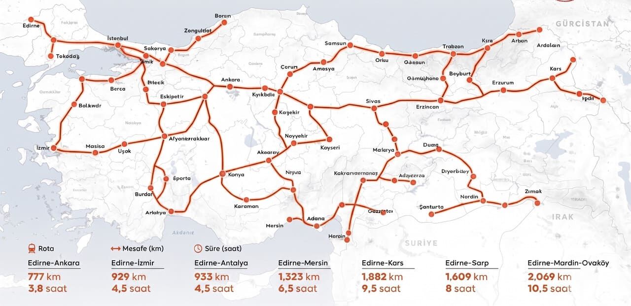Hızlı Tren Haritası