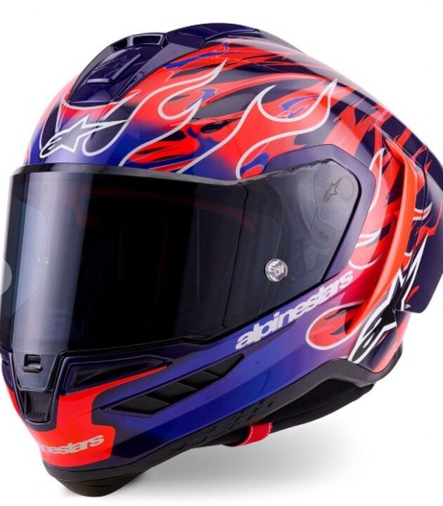 Alpinestars Supertech R10 Carbon Flyte Spor Motosiklet Kaskı Kırmızı Siyah 630X720
