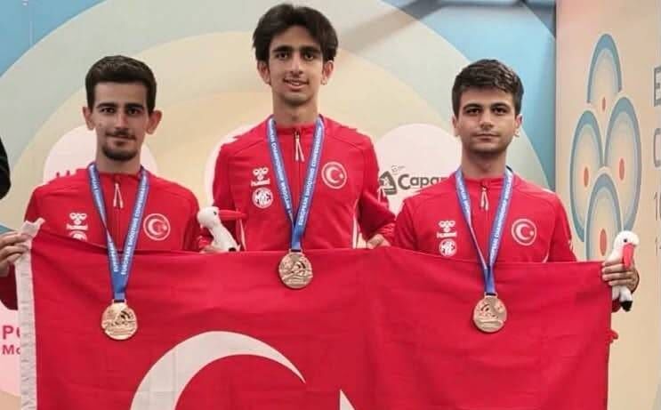 Erzincanlı milli sporcu Galip Berat Afal Avrupa üçüncüsü oldu