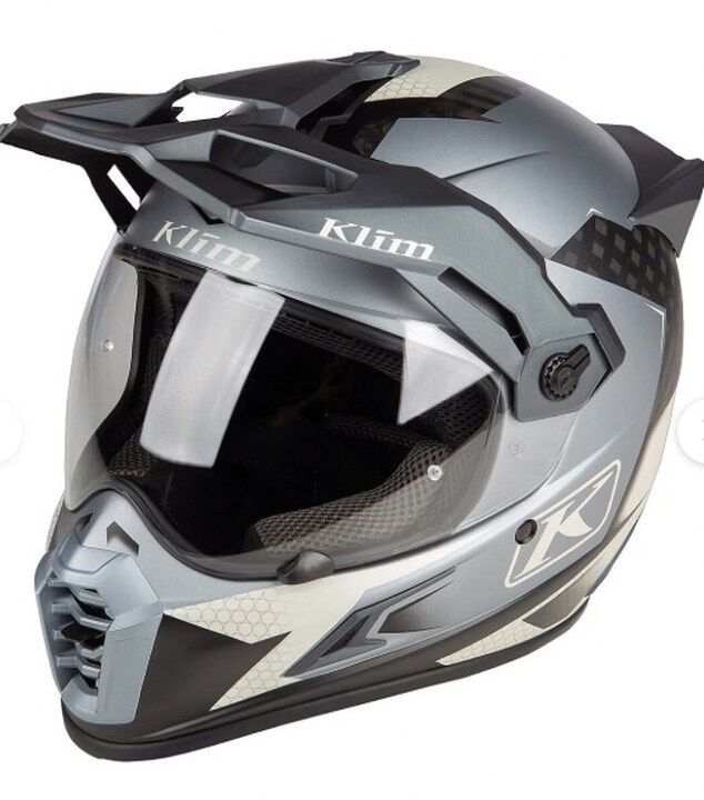 Klim Krios Pro Carbon Charger Adv Rally Motosiklet Kaskı Gri 634X720