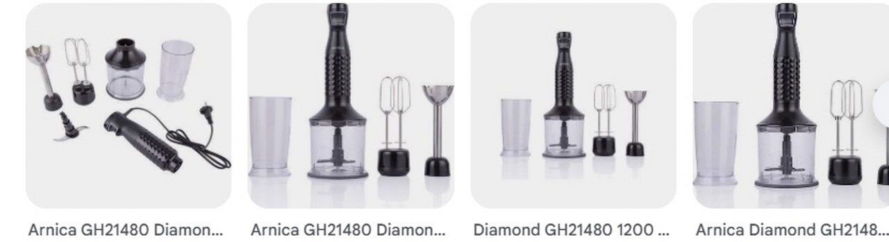 Arnica Diamond Gh21480 Blender Set Mat Siyah