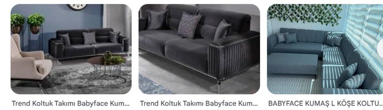Babyface Kumas Leke Tutmaz Modern Koltuk Takimi