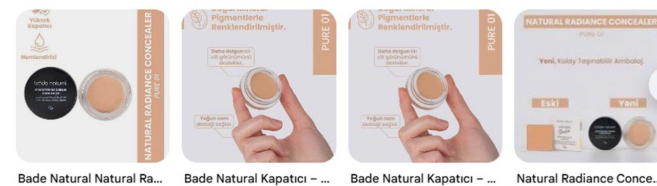Bade Natural Natural Radiance Pure Dogal Kapatici
