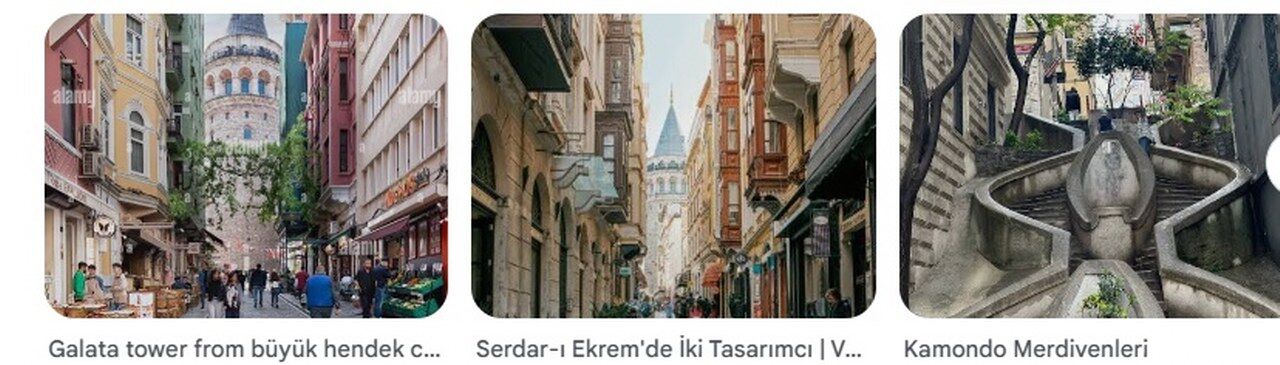 Buyuk Hendek Caddesi Ve Kamondo Merdivenleri