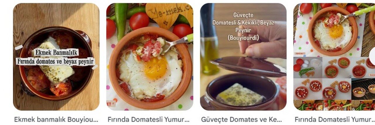 Fırında Güveçte Domatesli Ezine Peyniri Tarifi
