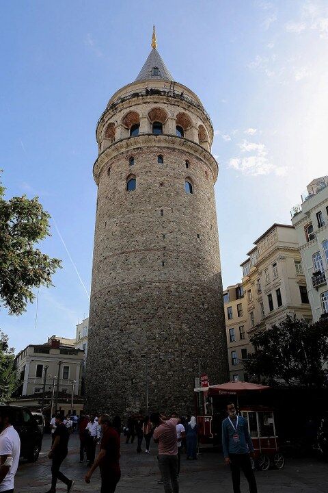 Galata Meydanindan Kuleye Bakis Fotografi