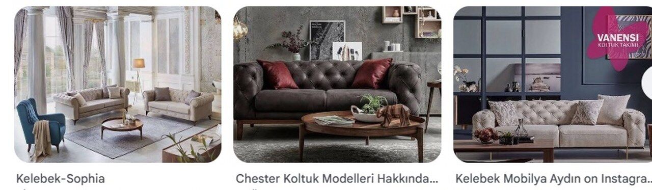 Kelebek Mobilya Chester Koltuk Takimi Zumrut Yesili