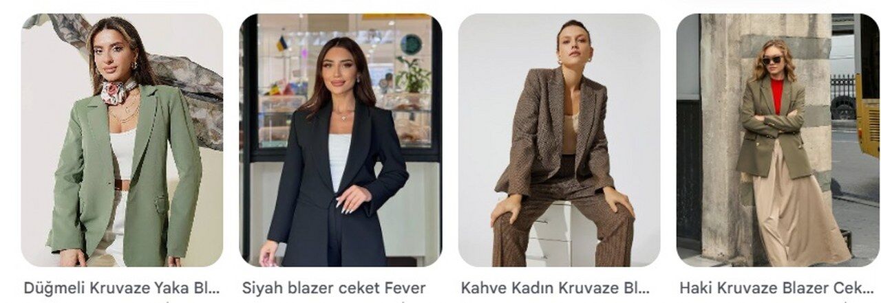 Lcw Klasik Siyah Kruvaze Blazer Ceket 1280X441