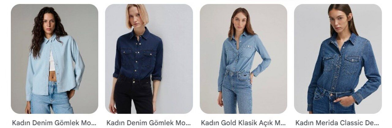 Mavi Denim Ve Klasik Jean Gömlekler 1280X418