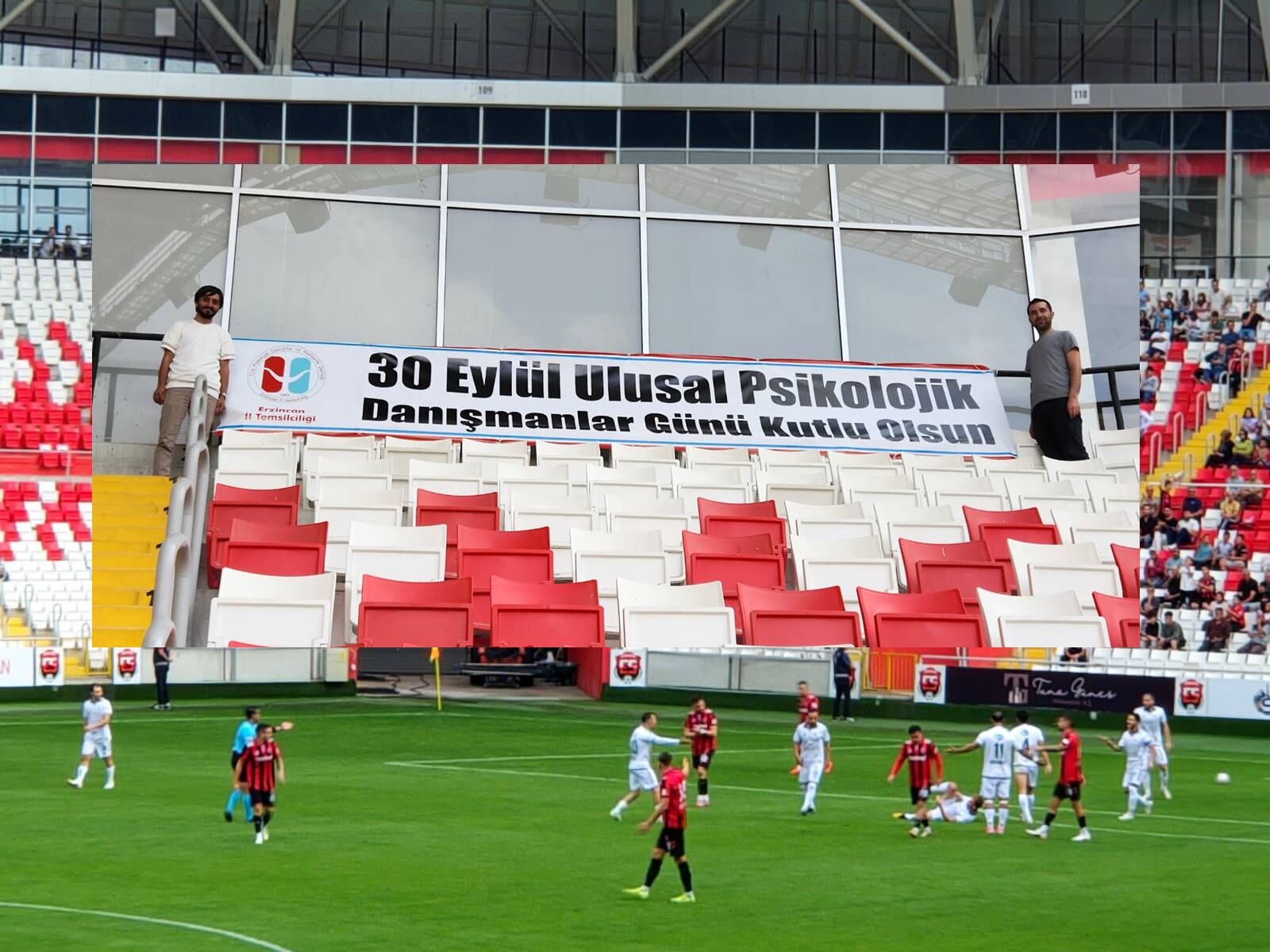Psikolojik Danışmanlardan Erzincanspor Maçında Farkındalık Mesajı