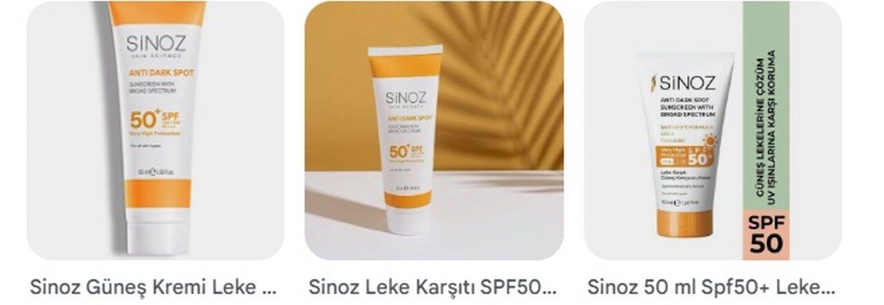Sinoz Leke Karsiti Gunes Kremi Spf 50