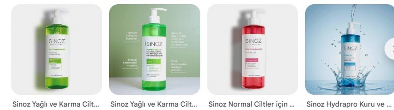 Sinoz Yuz Temizleme Jeli Gozenek Sikilastirici