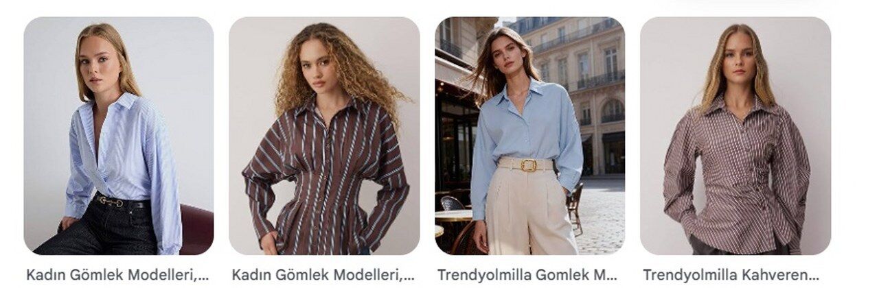 Trendyolmilla Günlük Ve Çizgili Gömlek Modelleri 1280X420