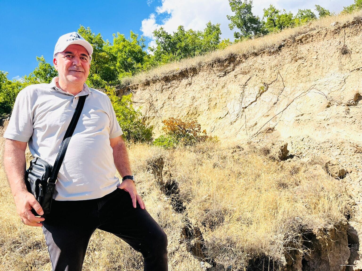 Üzümlü'de Heyelan