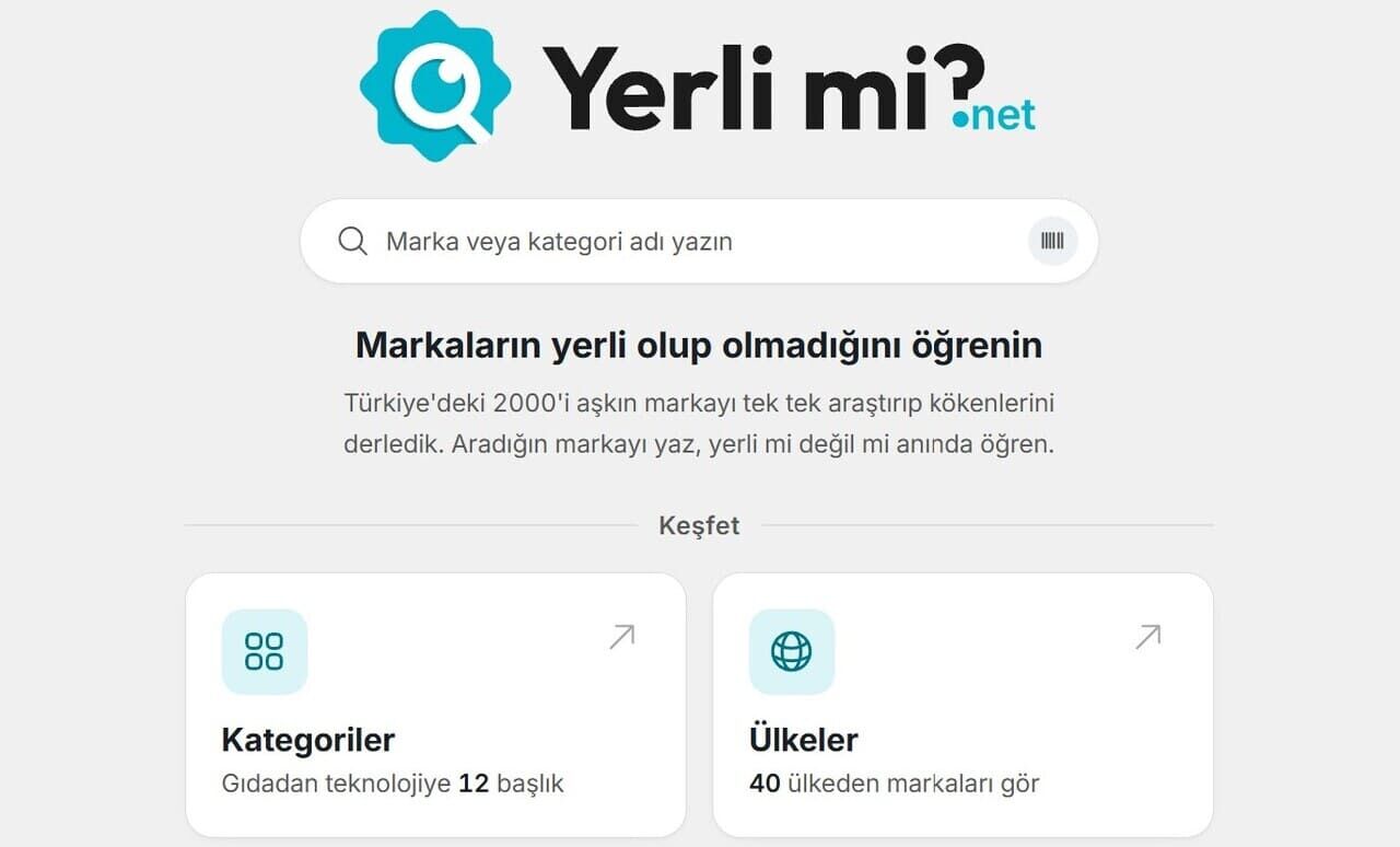 Markanın Yerli Olup Olmadığını Öğrenmek Artık Çok Kolay!