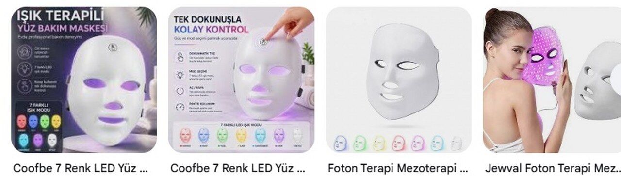 Coofbe 7 Renk Foton Terapi Maskesi Fiyatlari
