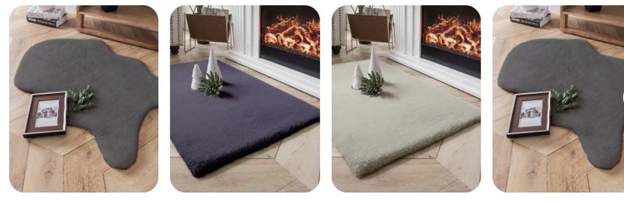 Halica Soft T006 Premium Antrasit Kaymaz Taban Tavsan Tuyu Hali