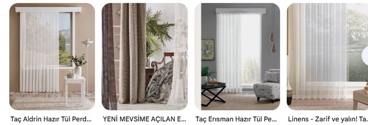 Linens Modern Salon Tul Perde Tasarimlari