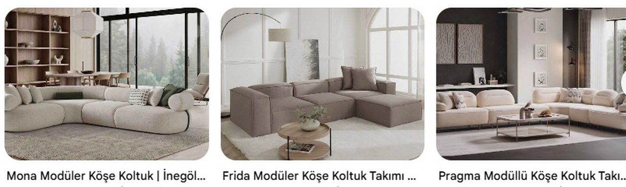Moduler Kose Koltuk Takimi Modelleri